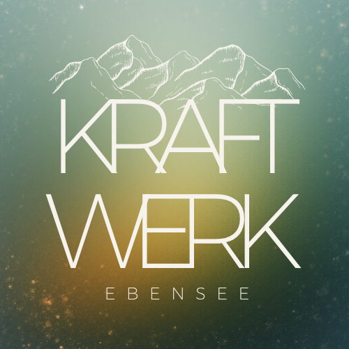 kraftwerk logo. & hintergrund quadratisch